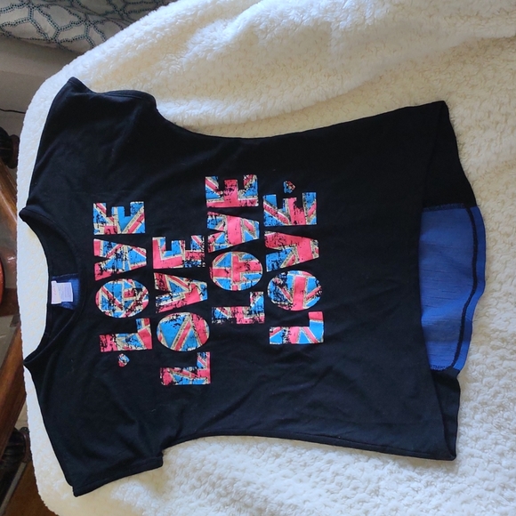 Union Jack Love Tshirt  size 14/16 - Picture 1 of 4